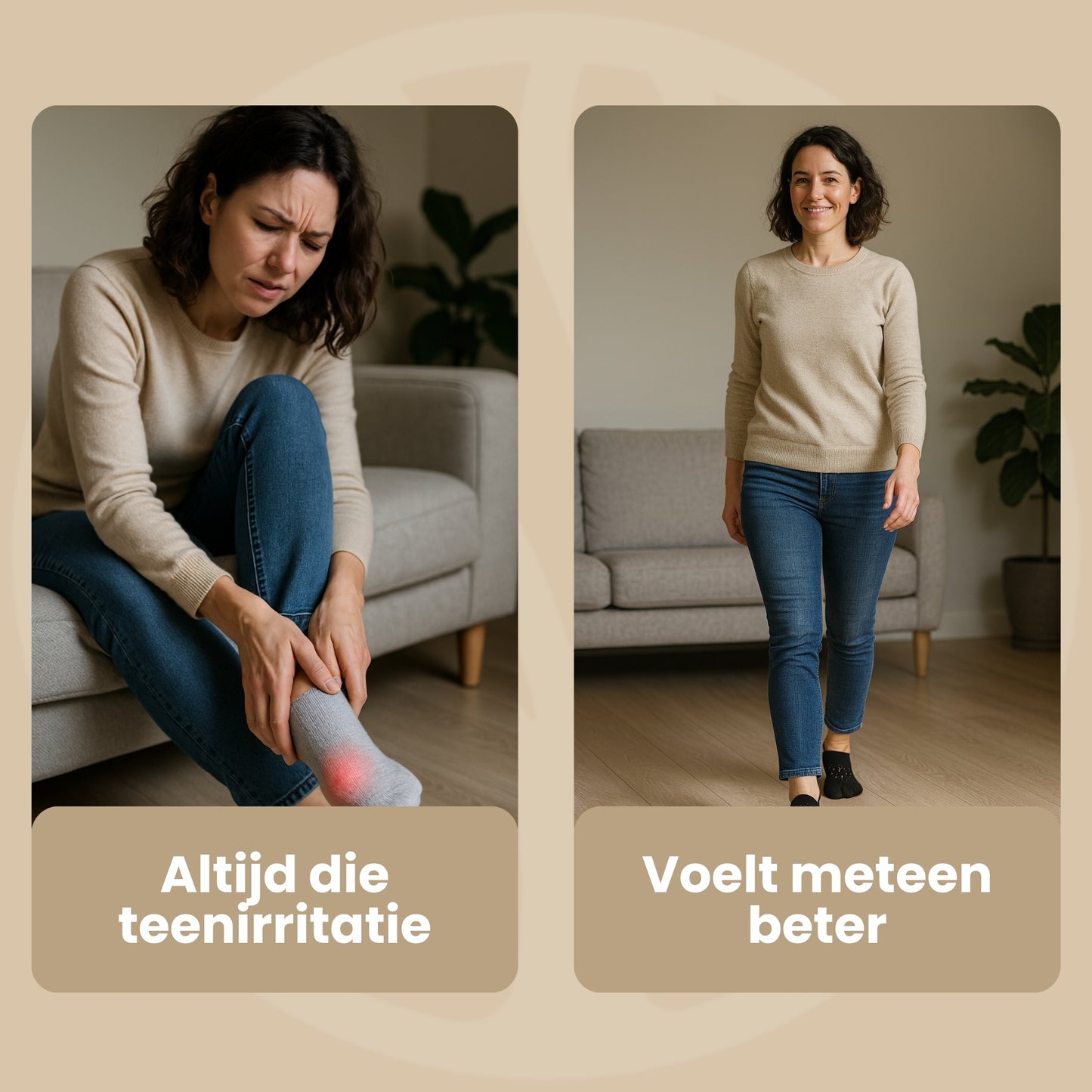 ToeBalance Socks | 6 Pack Teenspreidende Sokken – Tegen Bunionpijn