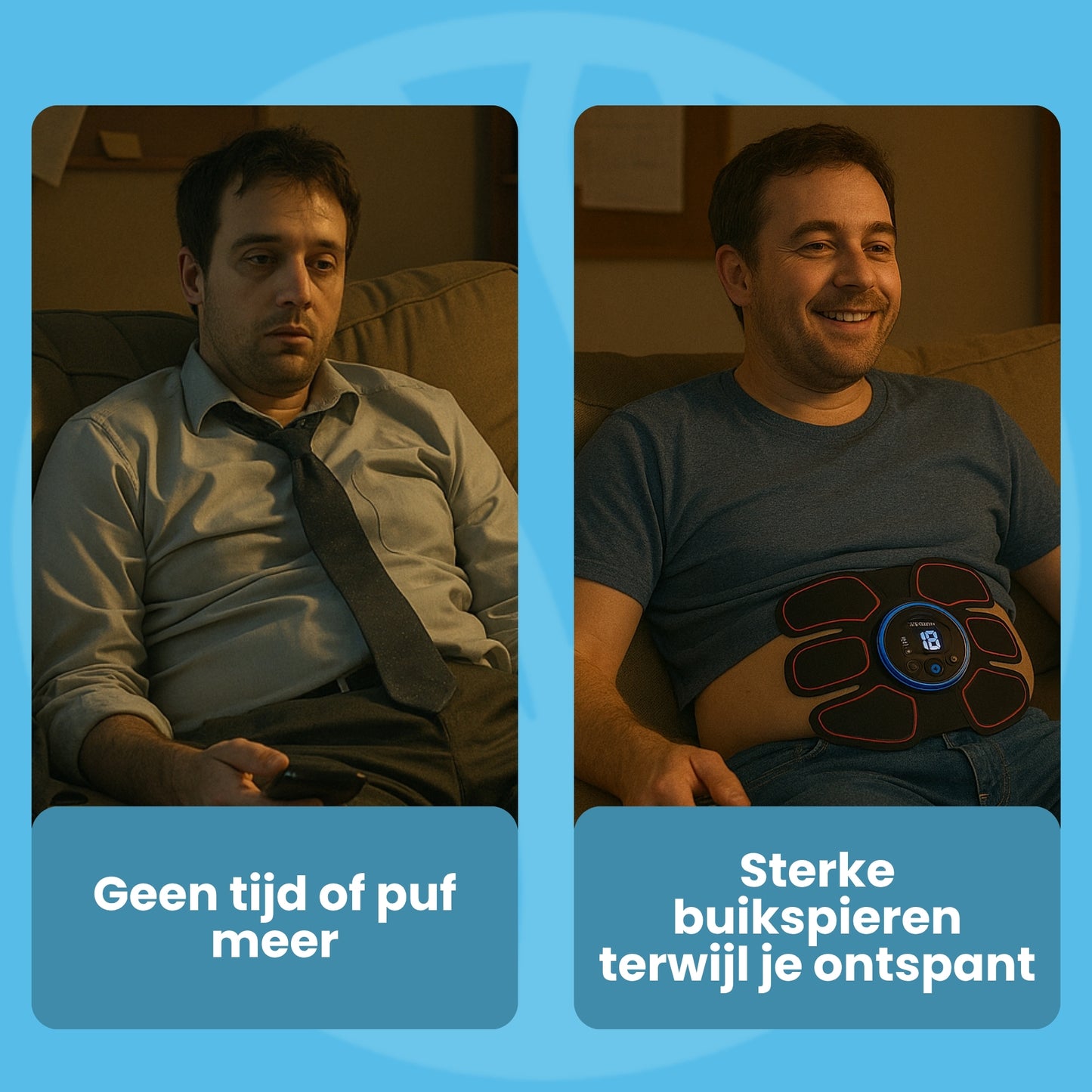 Fittershape AbsTone Pad | EMS Spiertrainer – Voor Een Sterkere Buik