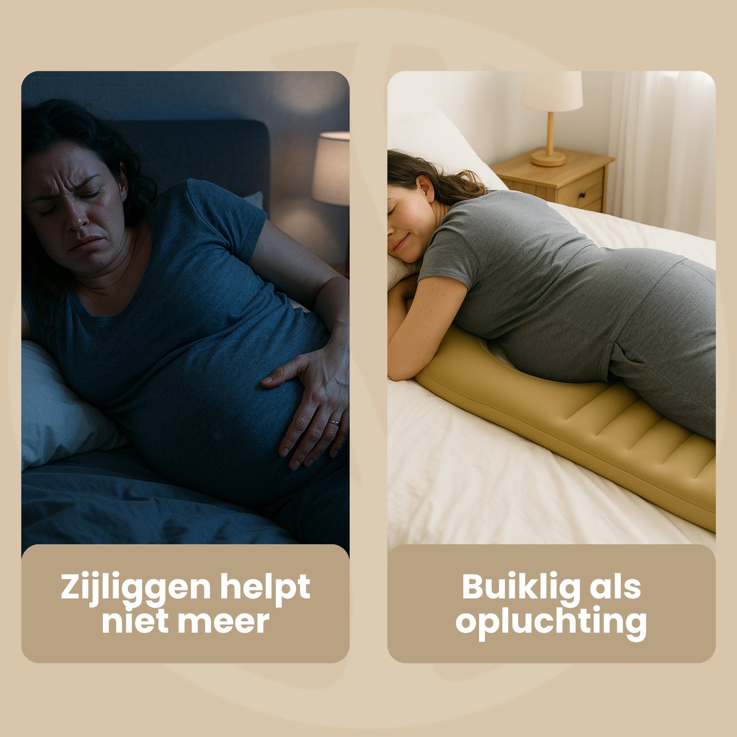 Fittershape BellyNest Matras | Zwangerschapssteun – Voor Buiklig Zonder Druk