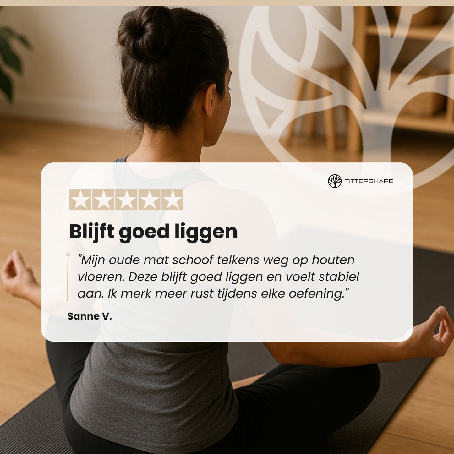 BalanceGrip Mat | Yogamat Met Extra Dikte – Voor Ondersteuning & Grip