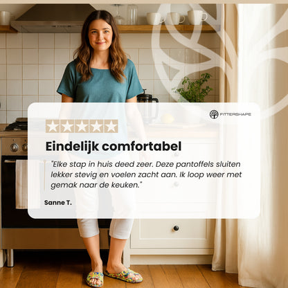 FloralEase Slippers | Orthopedisch Comfort – Voor Thuisgebruik