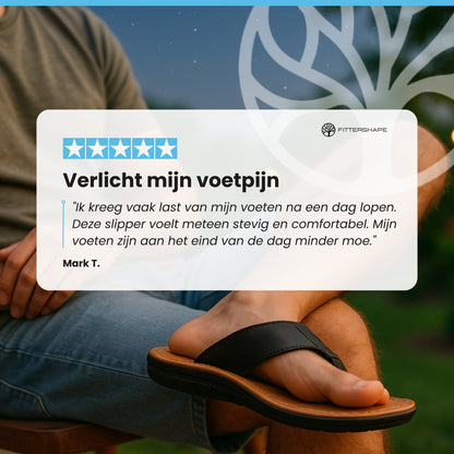 StepEase Slipper | Orthopedische Heren Teenslipper – Voor Extra Loopcomfort