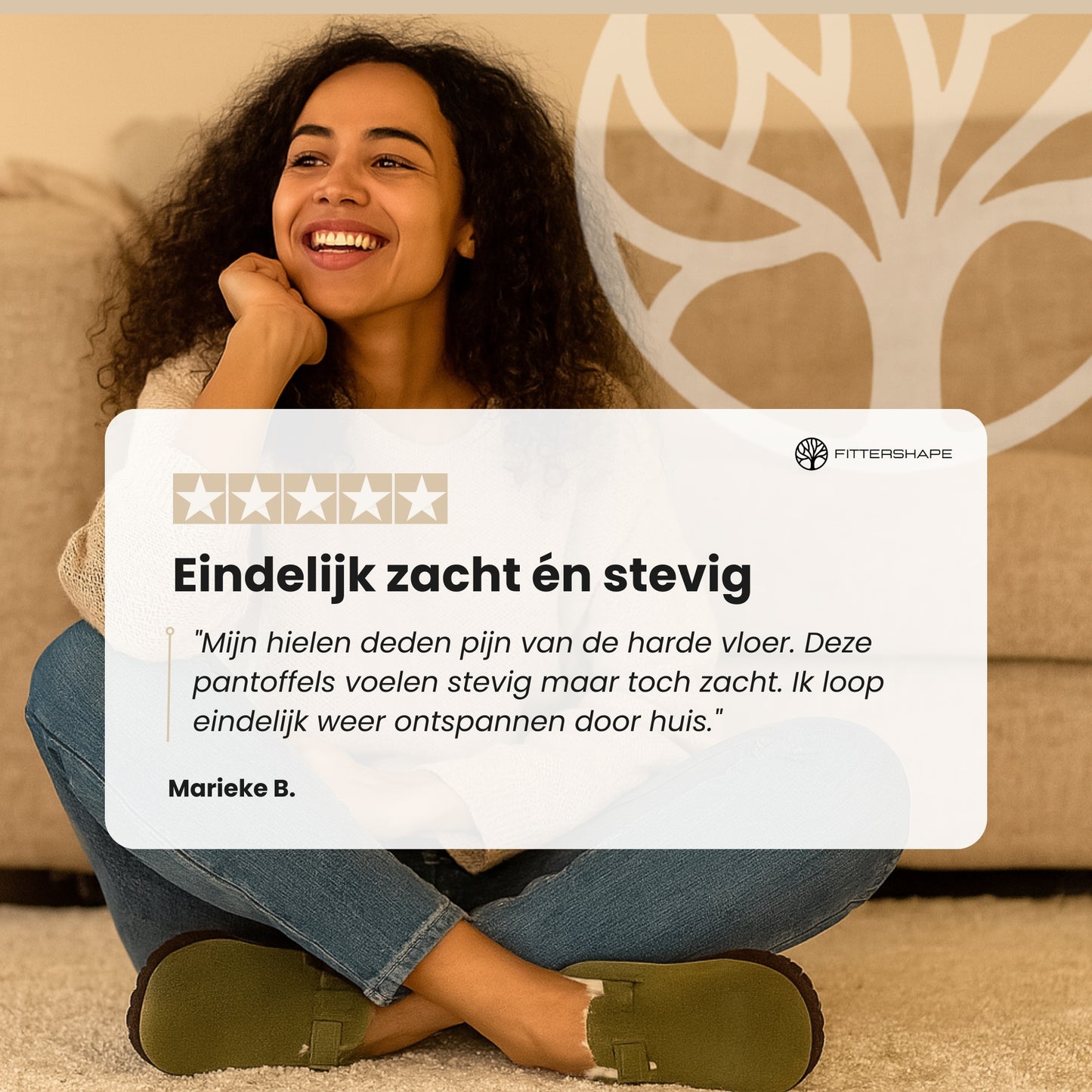 CozyStrap Slipper | Orthopedische Damespantoffel – Met Verstelbare Band