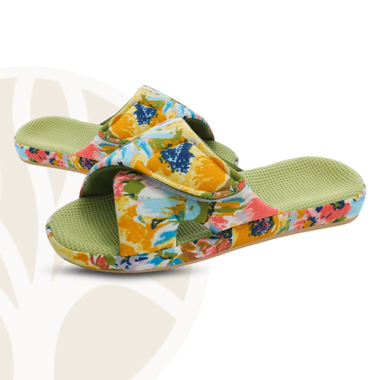 FloralEase Slippers | Orthopedisch Comfort – Voor Thuisgebruik
