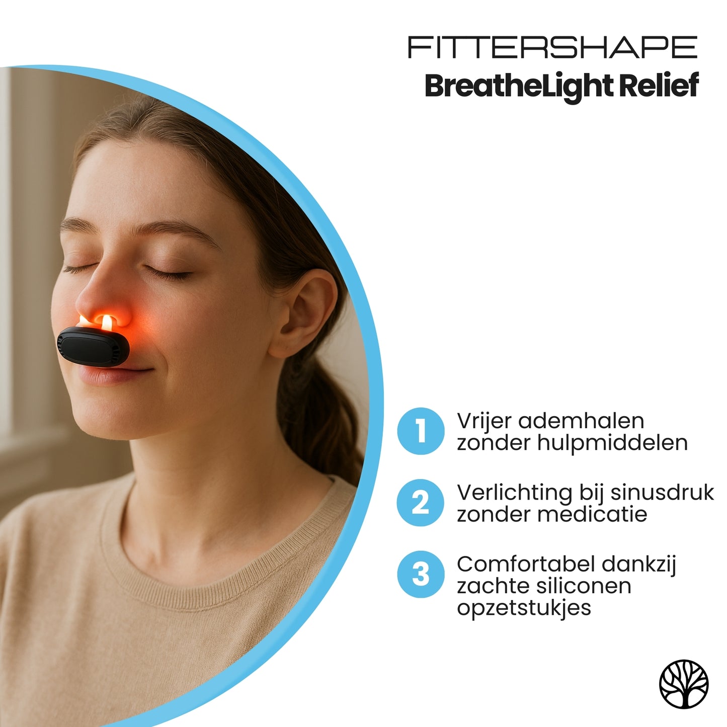 BreatheLight Relief | Roodlicht Therapie – Tegen Verstopte Sinussen