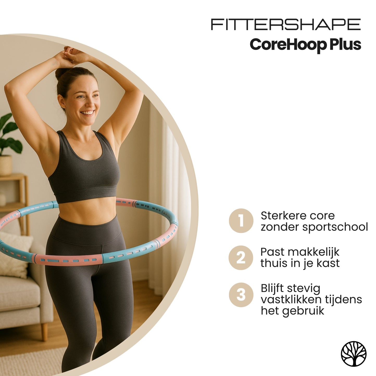 CoreHoop Plus | Verzwaarbare Fitness Hoelahoep – Voor Een Strakkere Taille