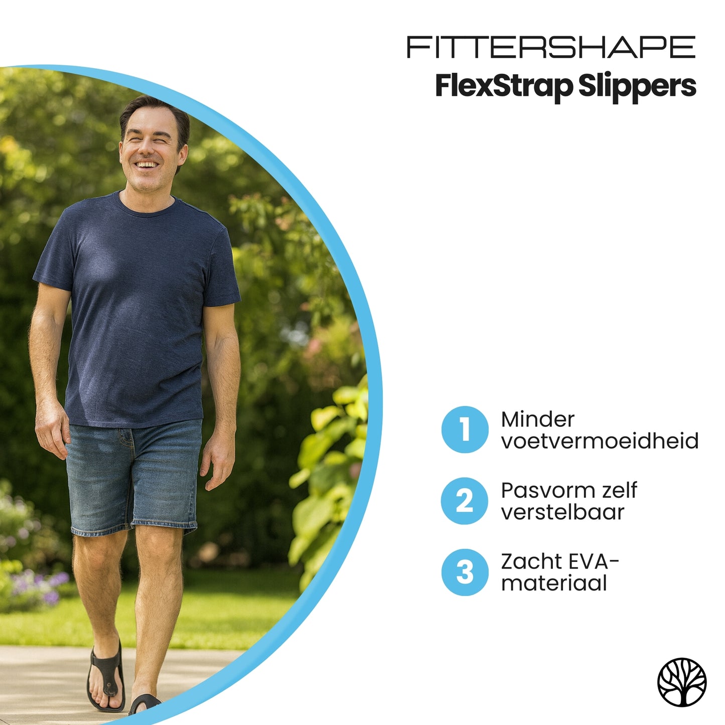 FlexStrap Slippers | Orthopedisch Comfort – Met Verstelbare Band