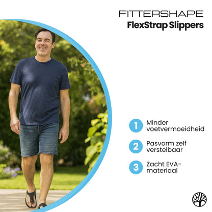 FlexStrap Slippers | Orthopedisch Comfort – Met Verstelbare Band
