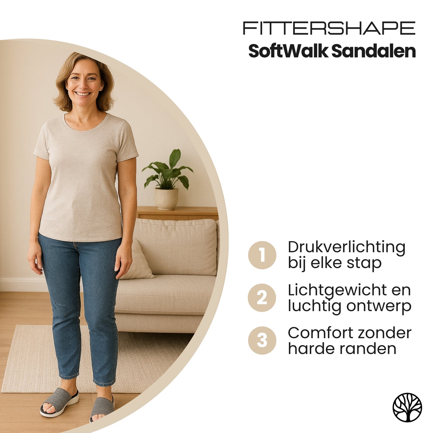 SoftWalk Sandalen | Orthopedisch Comfort – Voor Gevoelige Voeten