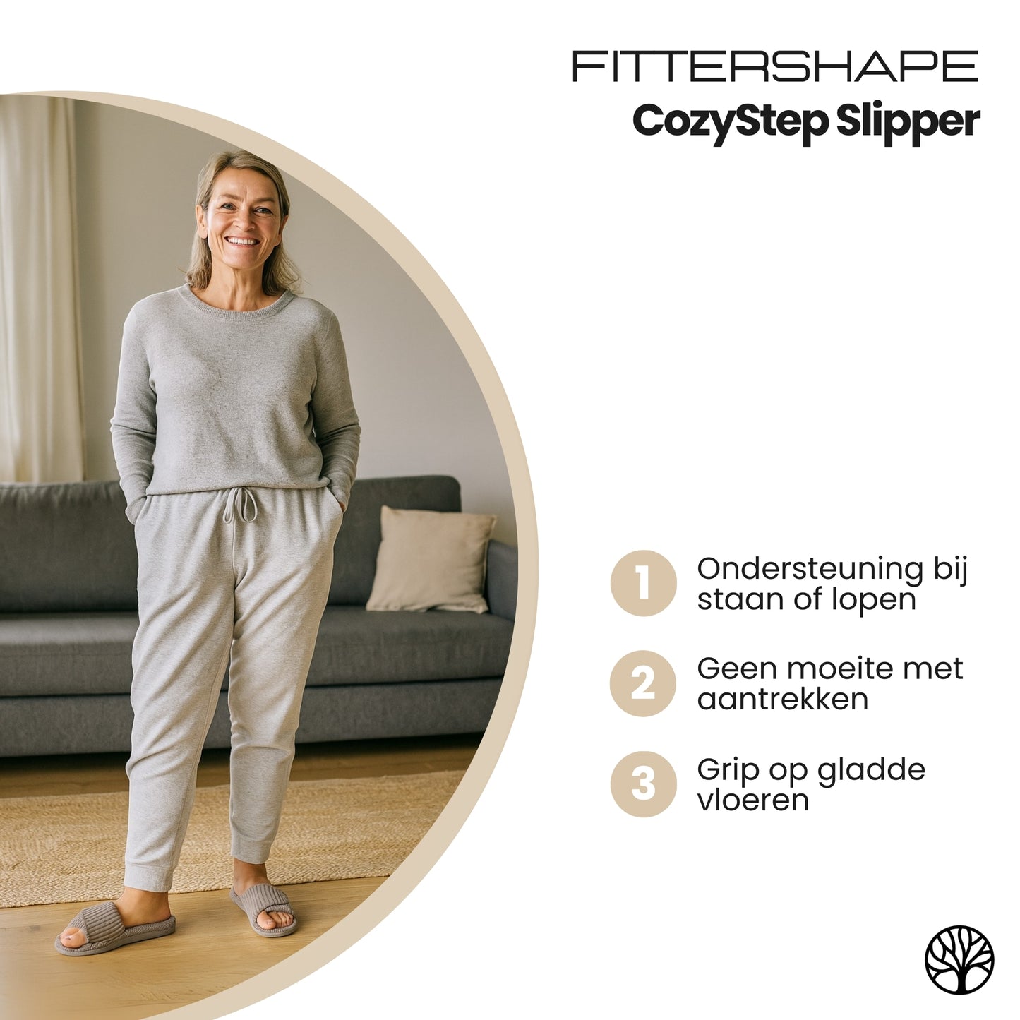 CozyStep Slipper | Orthopedische Damespantoffel – Voor Zacht & Steunend Thuiscomfort