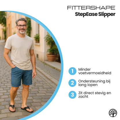 StepEase Slipper | Orthopedische Heren Teenslipper – Voor Extra Loopcomfort