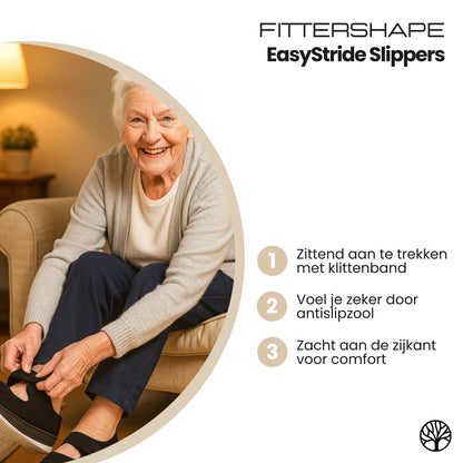 EasyStride Slippers | Orthopedisch Comfort – Met Klittenbandsluiting