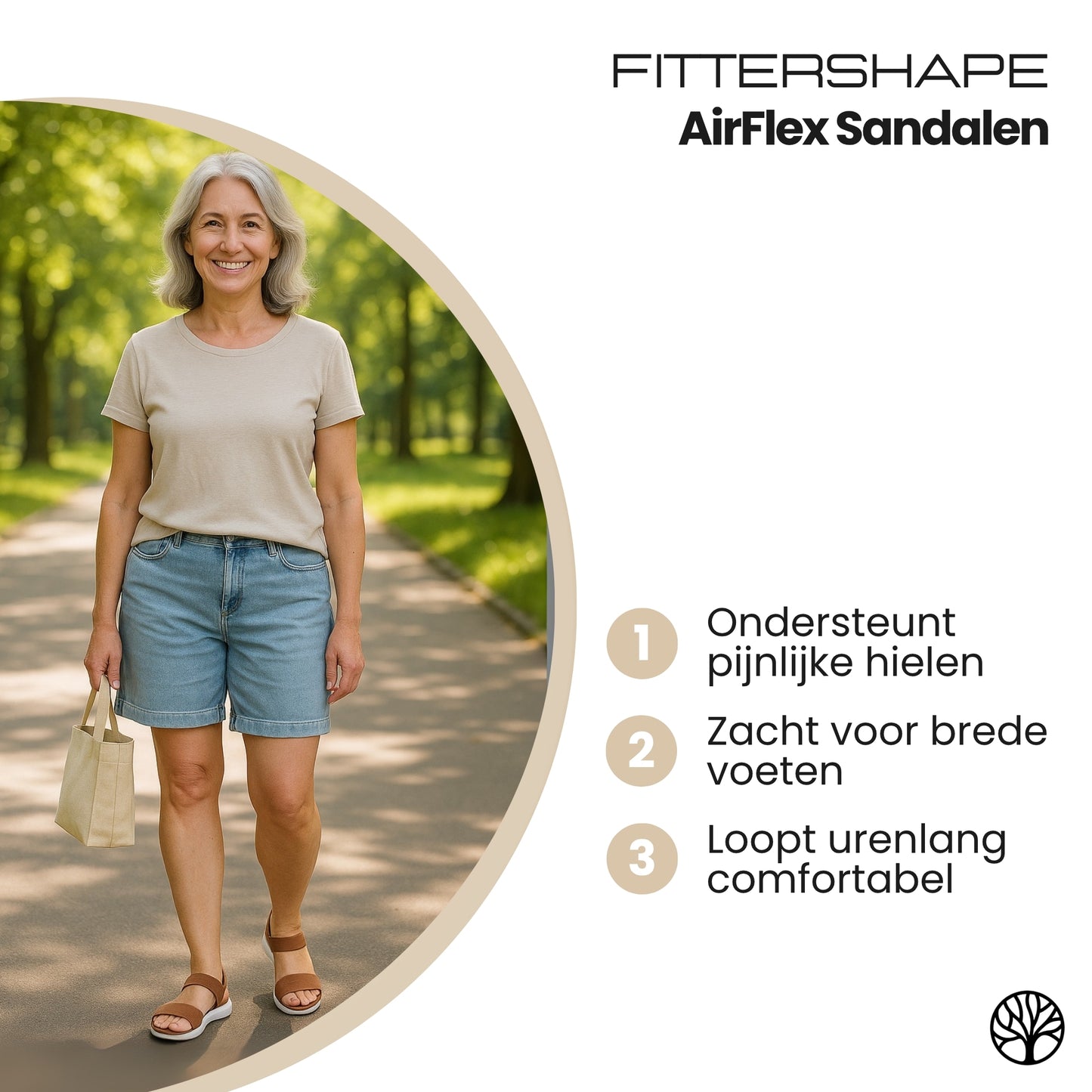 Fittershape AirFlex Sandalen | Slip-On Comfort – Voor Steun & Gemak