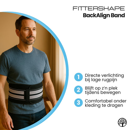 BackAlign Band | Rugbrace – Voor Lage Rug- & Zenuwpijn