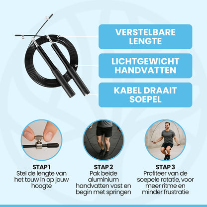 SpeedBurn Rope | Springtouw – Voor Kracht & Cardio Workouts