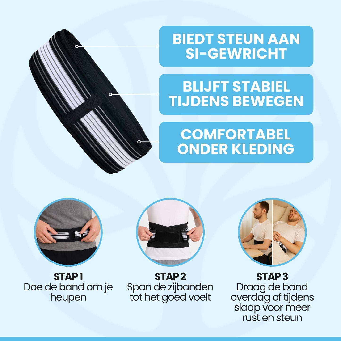 BackAlign Band | Rugbrace – Voor Lage Rug- & Zenuwpijn