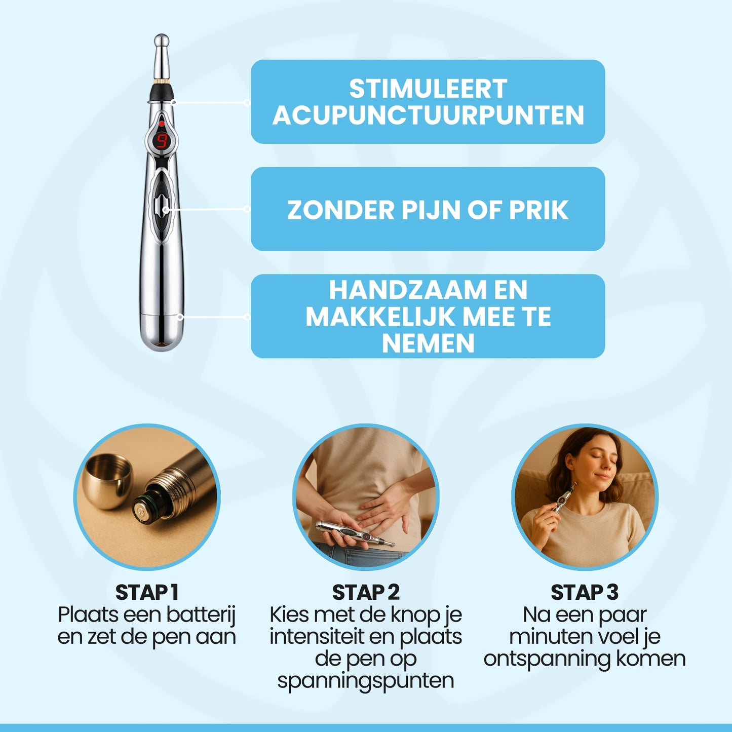AcuRelief Pen | Needle-Free Therapie – Voor Pijnverlichting Thuis