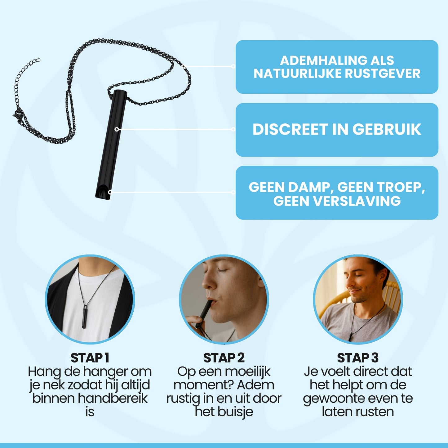 BreatheRing Ketting | Stoppen Met Roken – Op Natuurlijke Wijze