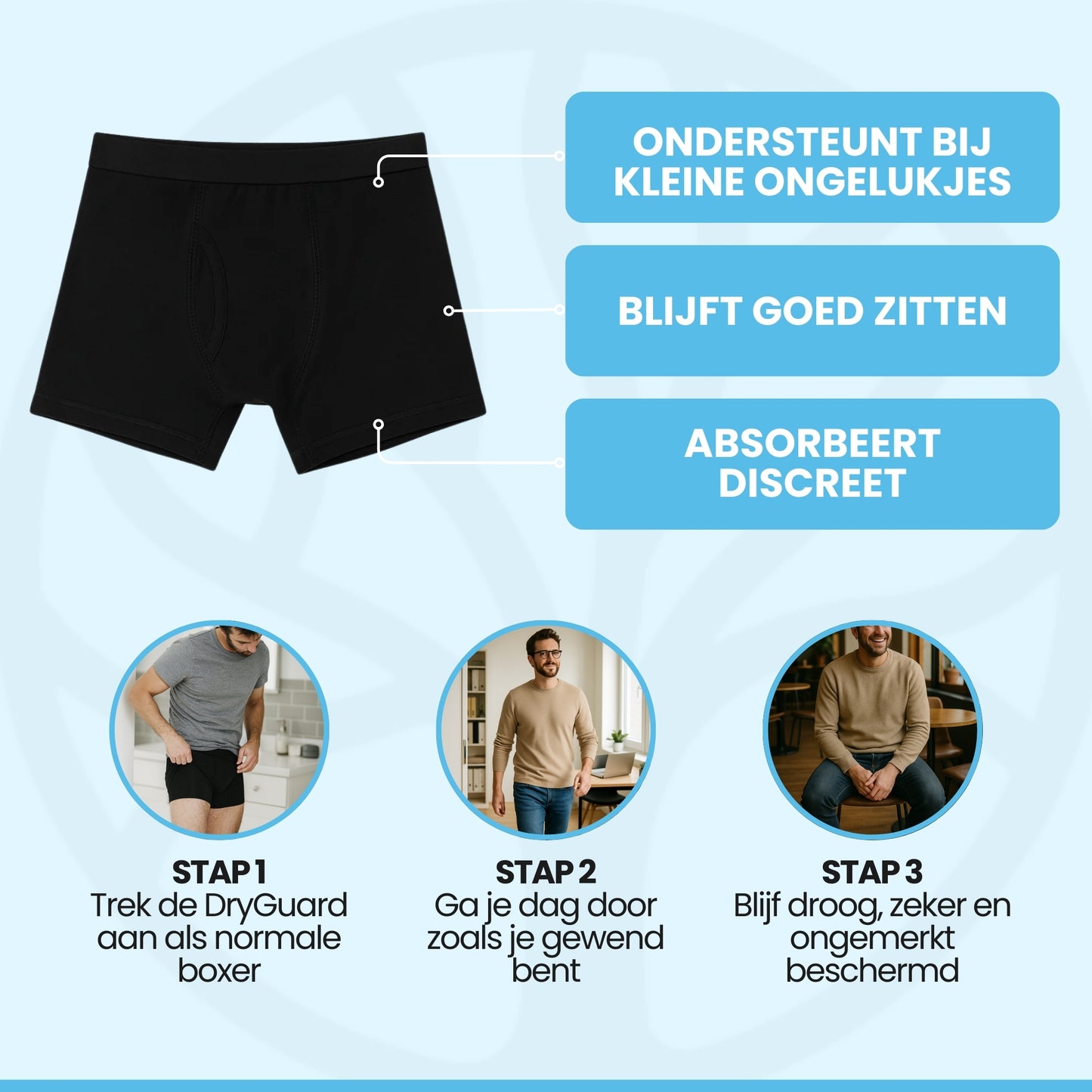 DryGuard Boxers | Lekvrije Herenonderbroek – Voor Dagelijks Vertrouwen