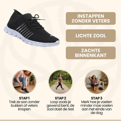 WalkCush Sneakers | Lichtgewicht Schoenen – Voor Gevoelige Voeten
