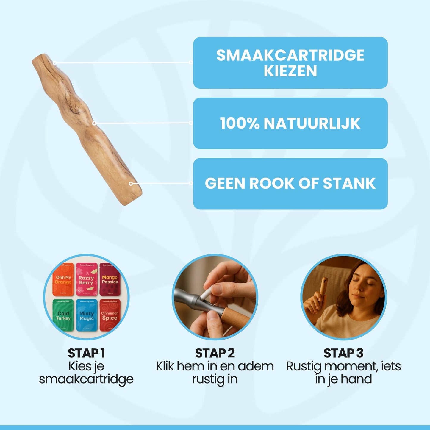 QuitAir stoppen met roken set | Natuurlijk alternatief voor roken en vapen