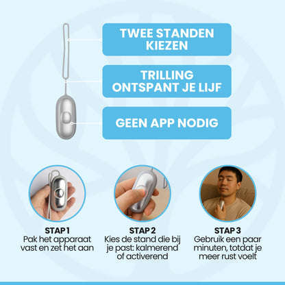 CalmWave Clip | Stressverlichter – Voor Ontspanning Onderweg