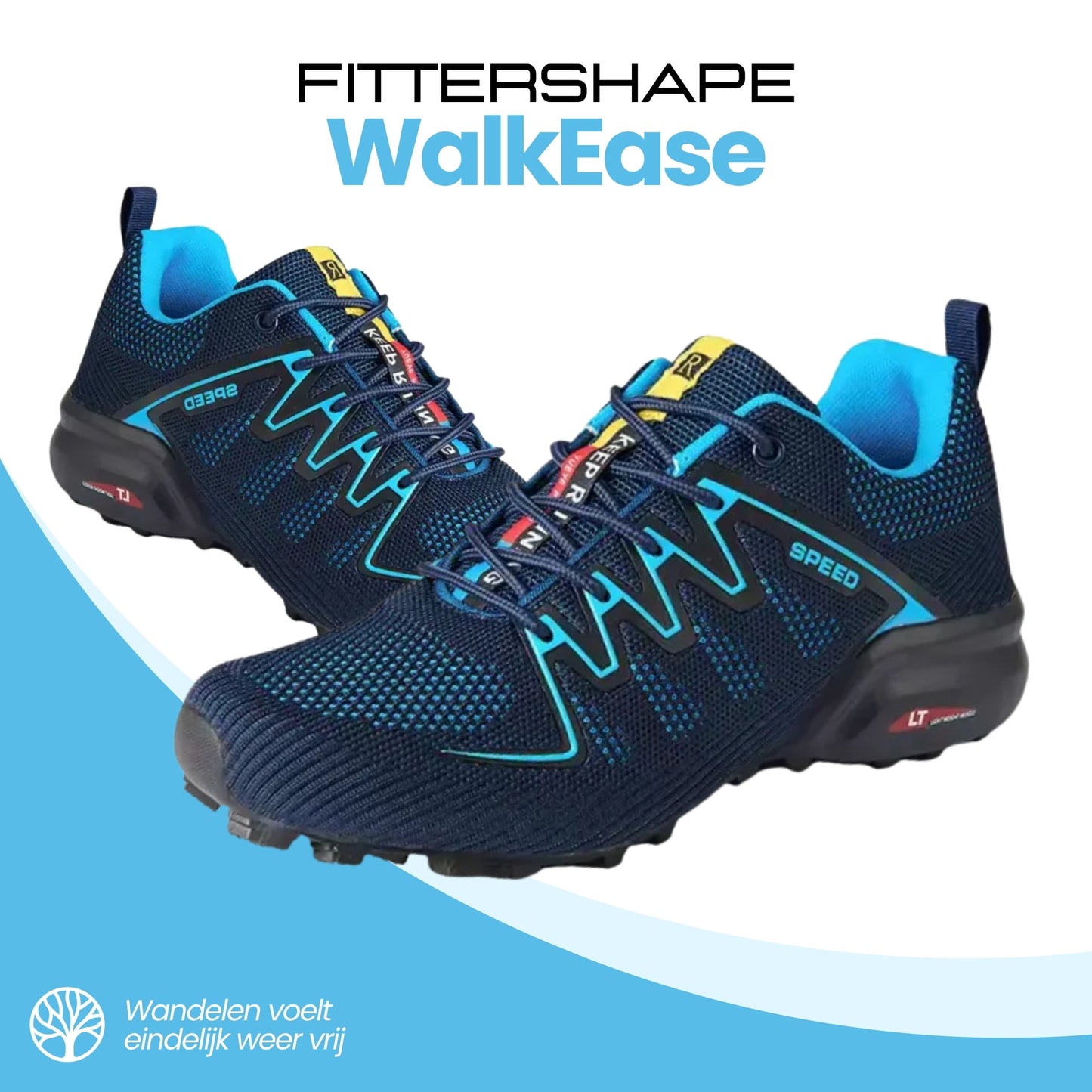 WalkEase Heren | Orthopedische Wandelschoen – Tegen Voetpijn