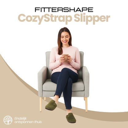 CozyStrap Slipper | Orthopedische Damespantoffel – Met Verstelbare Band