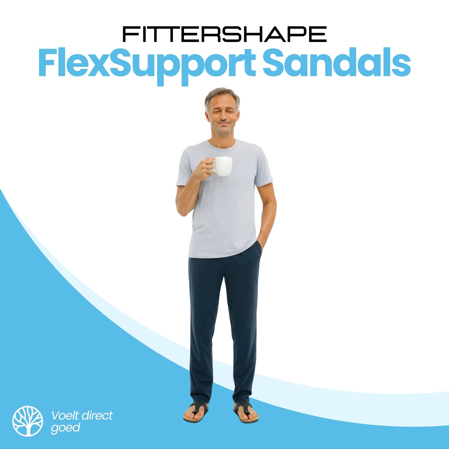 FlexSupport Sandals | Heren Tongs – Met Verstelbare Steun