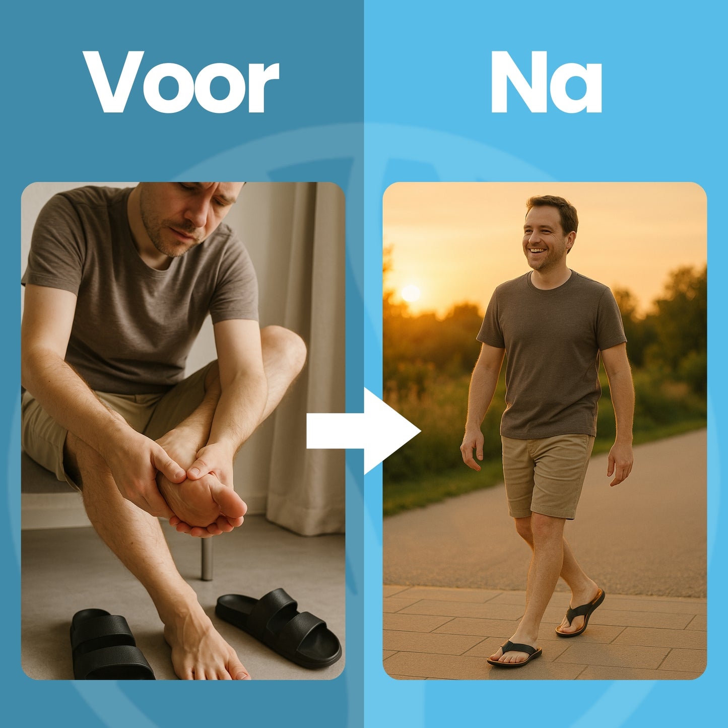 StepEase Slipper | Orthopedische Heren Teenslipper – Voor Extra Loopcomfort