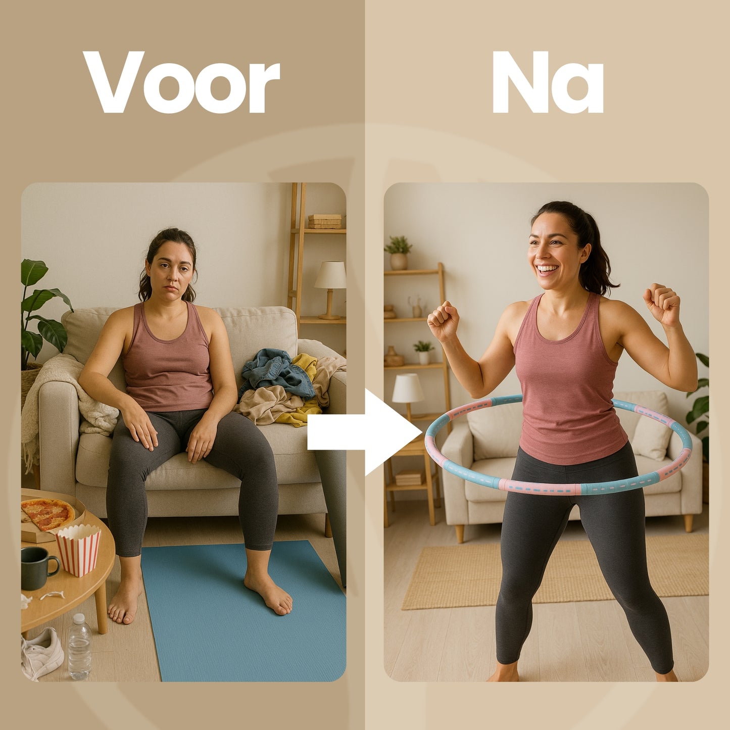 CoreHoop Plus | Verzwaarbare Fitness Hoelahoep – Voor Een Strakkere Taille