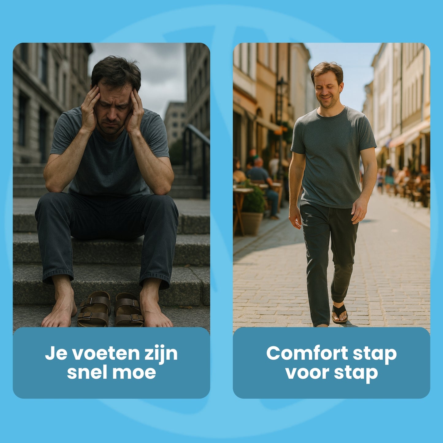 StepEase Slipper | Orthopedische Heren Teenslipper – Voor Extra Loopcomfort