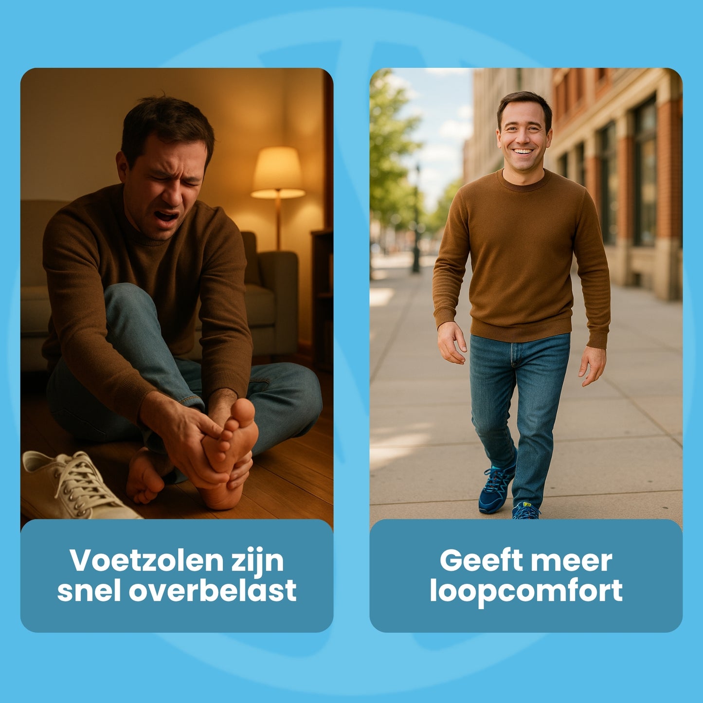 WalkEase Heren | Orthopedische Wandelschoen – Tegen Voetpijn