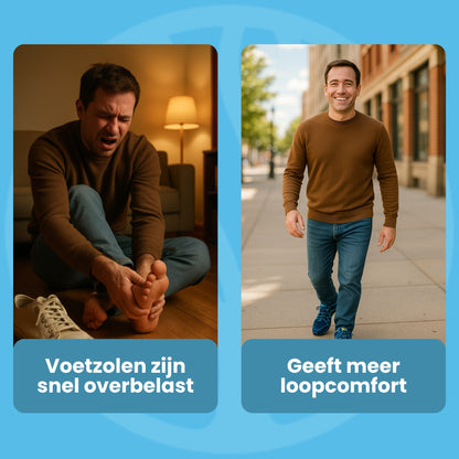 WalkEase Heren | Orthopedische Wandelschoen – Tegen Voetpijn