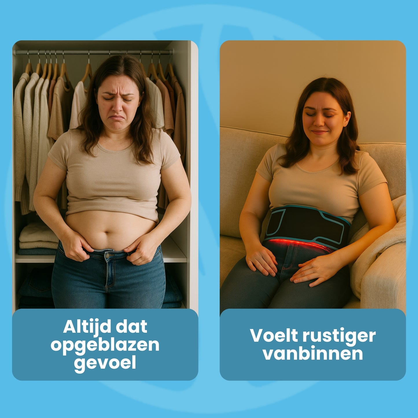 Fittershape GlowRelief Belt | Roodlicht Therapie – Tegen Pijn & Opgeblazen Gevoel