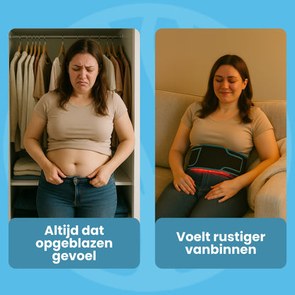 Fittershape GlowRelief Belt | Roodlicht Therapie – Tegen Pijn & Opgeblazen Gevoel