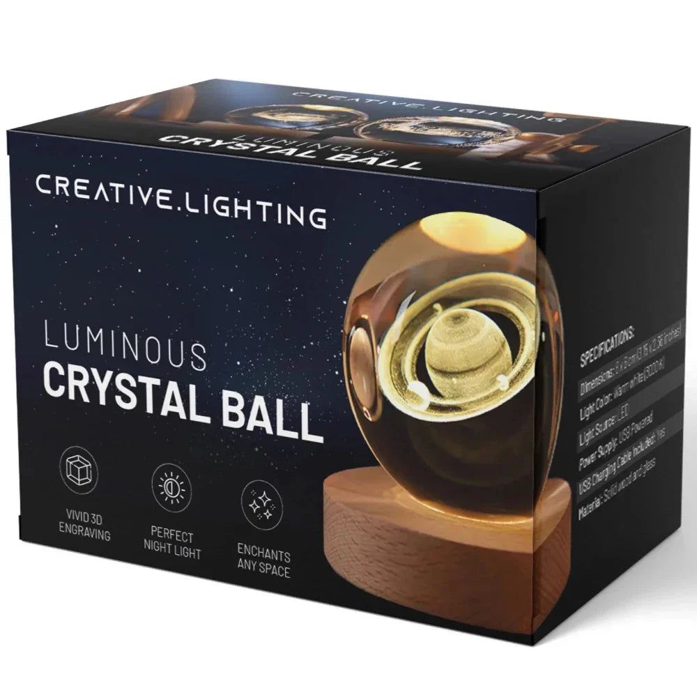 Galaxy Lamp – LED – Houten Voet – Voor Sfeervolle Verlichting