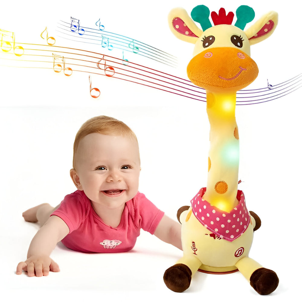 Zacht Muzikaal Knuffeldier – Verlichte Giraf – Voor Baby's en Peuters