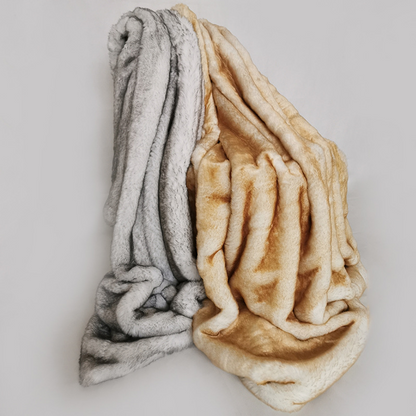 Faux Fur Deken – Luxe Design – Zachte Voering – Voor Bank of Bed