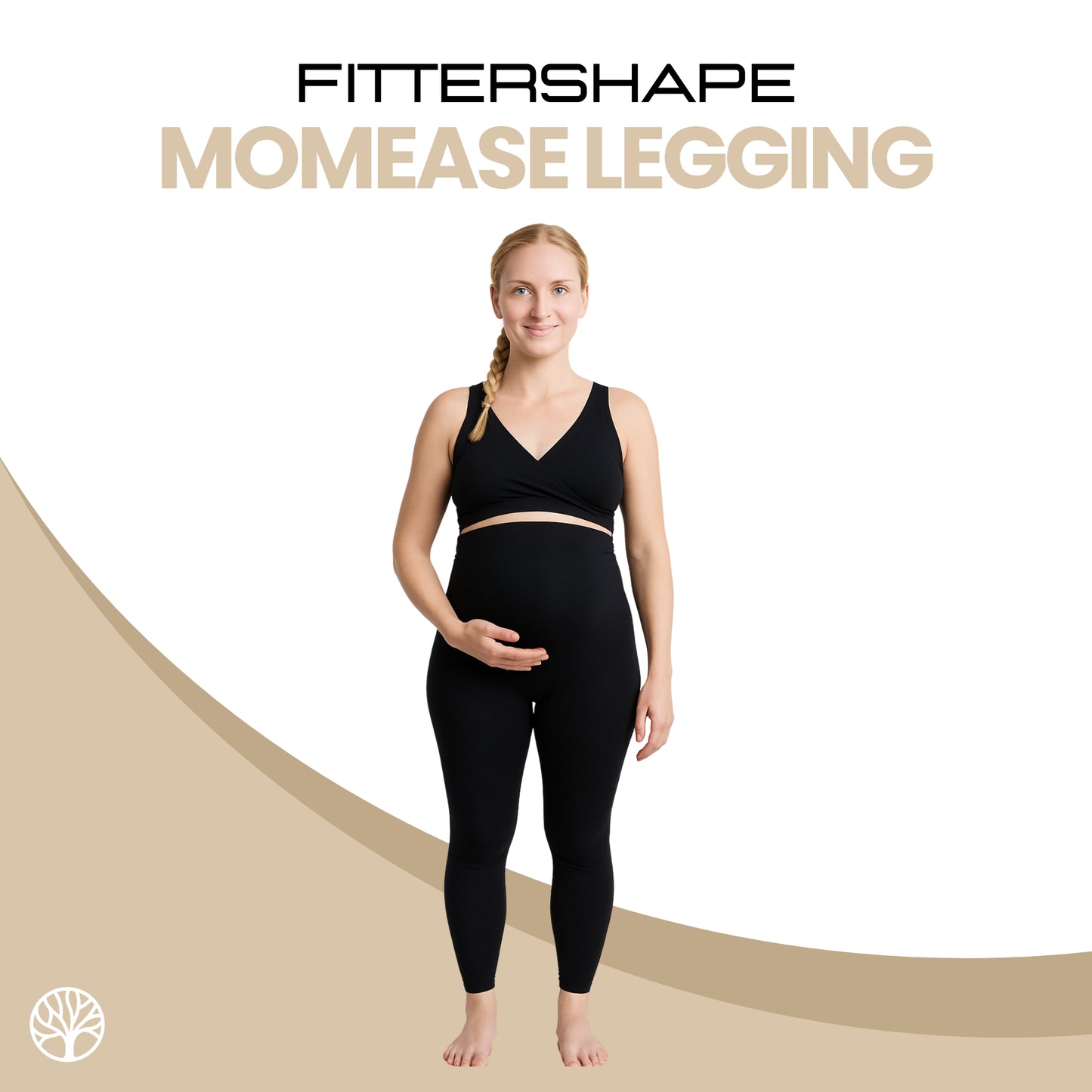 Fittershape MomEase Legging | Comfortabele Zwangerschapsbroek – Met Extra Buiksteun