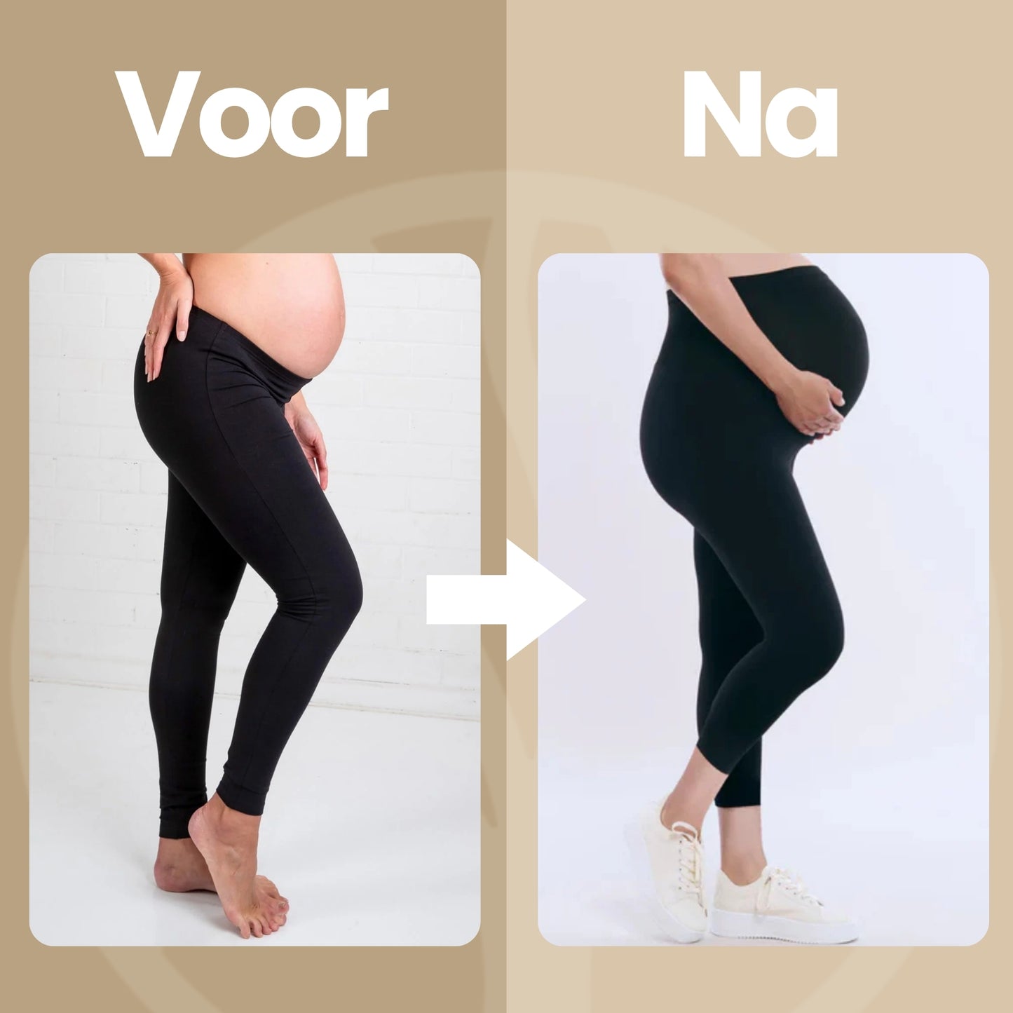 Fittershape MomEase Legging | Comfortabele Zwangerschapsbroek – Met Extra Buiksteun