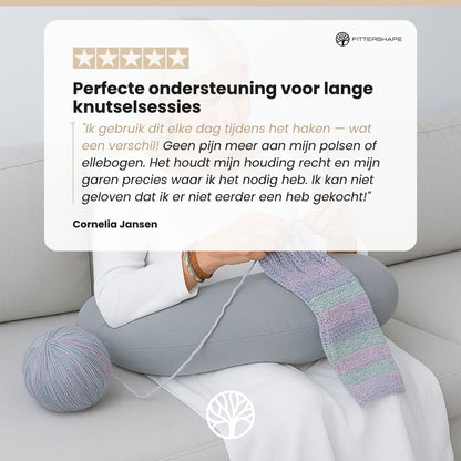 Fittershape Ergobliss | Ergonomisch Kussen – Voor Nek- en Rugondersteuning