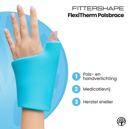 Fittershape FlexiTherm Polsbrace | Voor Koude & Warmte Therapie