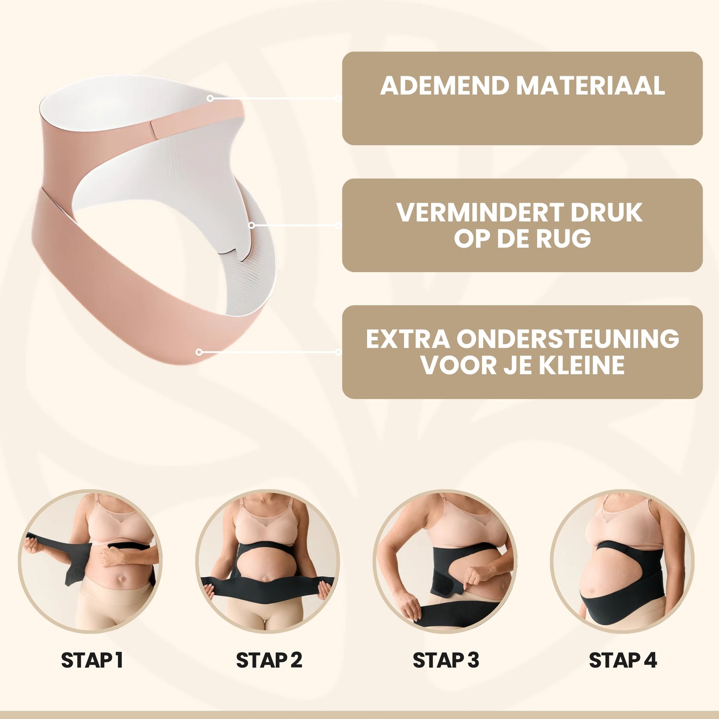 Fittershape BellySupport | Zwangerschapsband – Met Extra Rugondersteuning
