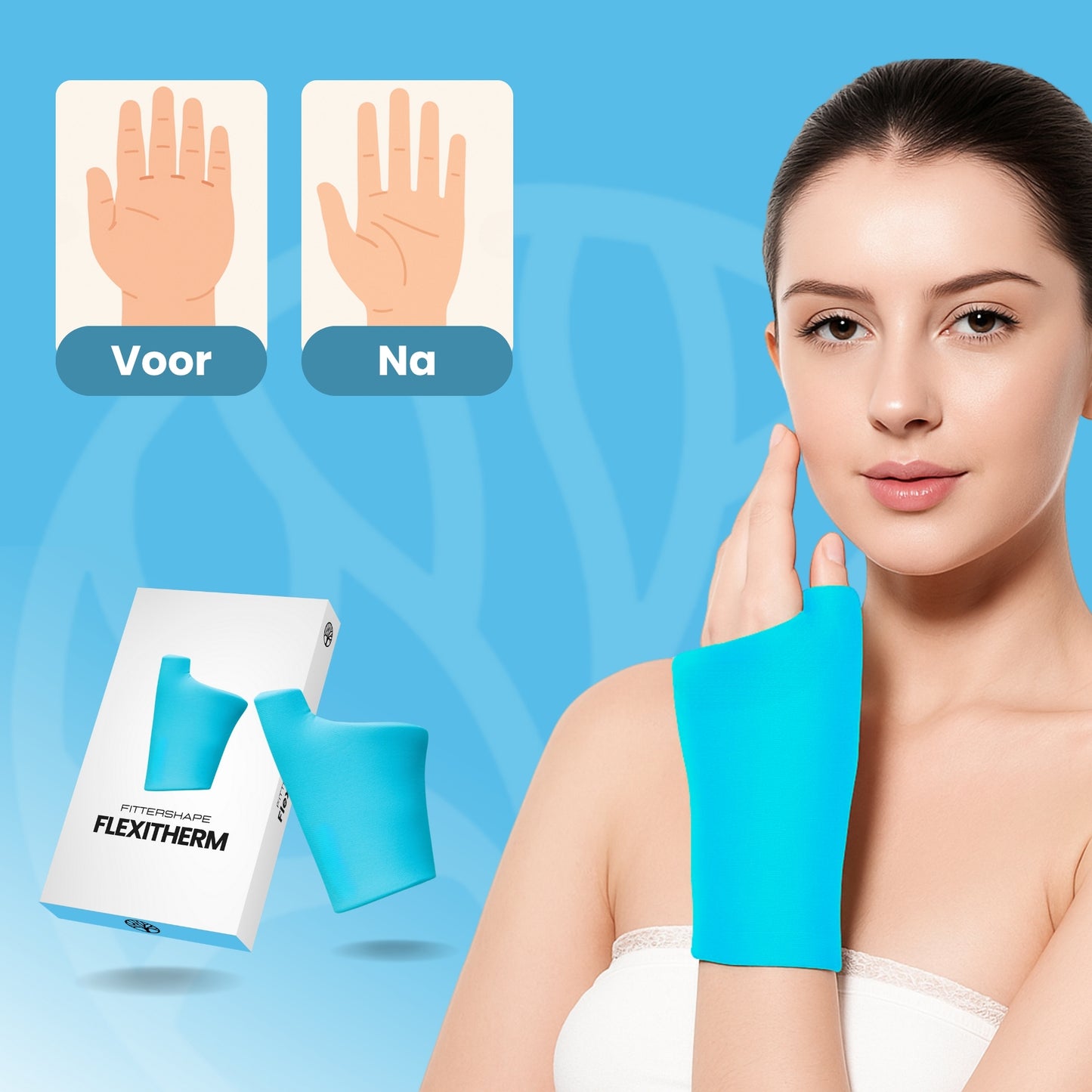 Fittershape FlexiTherm Polsbrace | Voor Koude & Warmte Therapie
