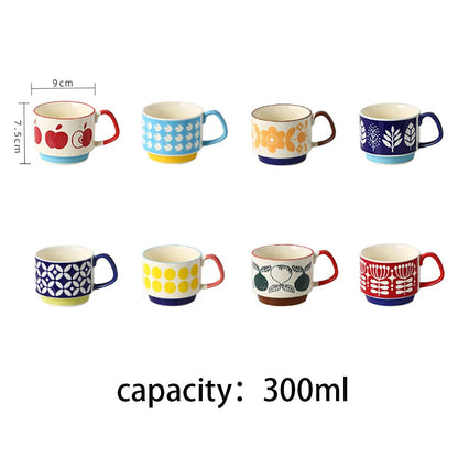 Mok met Appelmotief – Keramiek – Voor Koffie of Thee