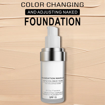 Foundation Make-up – Langdurige Dekking – SPF 15 – Voor een Egale Teint