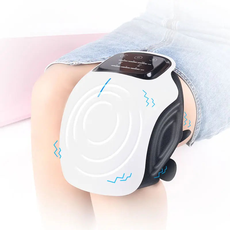 Draagbaar massageapparaat – Vibratie – Verwarming – Voor knie en spieren
