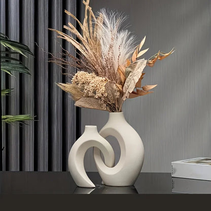 Vaas keramiek – Modern ontwerp – Voor bloemen – Voor interieurdecoratie
