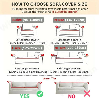 Sofa Hoes – Stretch Design – Beschermhoes voor Meubels – Voor 3-Zits Bank